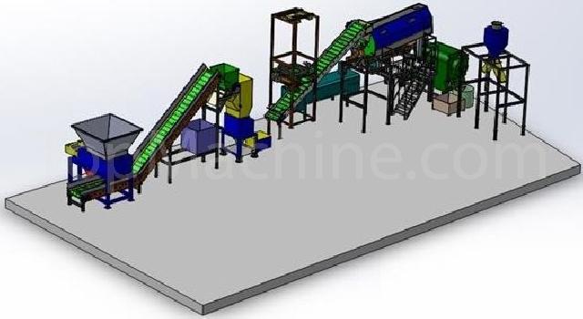 Used Meccanoplastica Complete line Recyclingmaschinen Waschanlagen