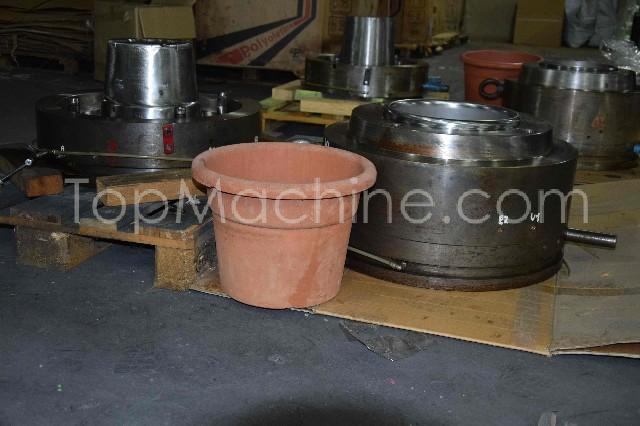 Used Moulds for PE/PP various pots Inyección Moldes