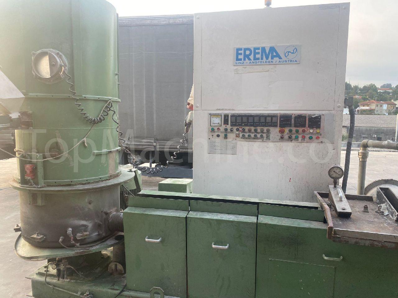 Used Erema RGA 80E-SW 4/96-HG 120 Geri dönüşüm Line Repelletizing