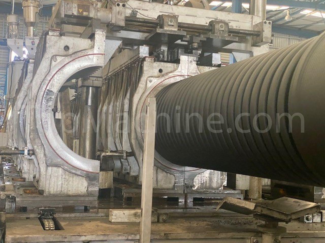 Used Dalian Sunlight SBZ1000 Extrusão Corrugated pipe line 