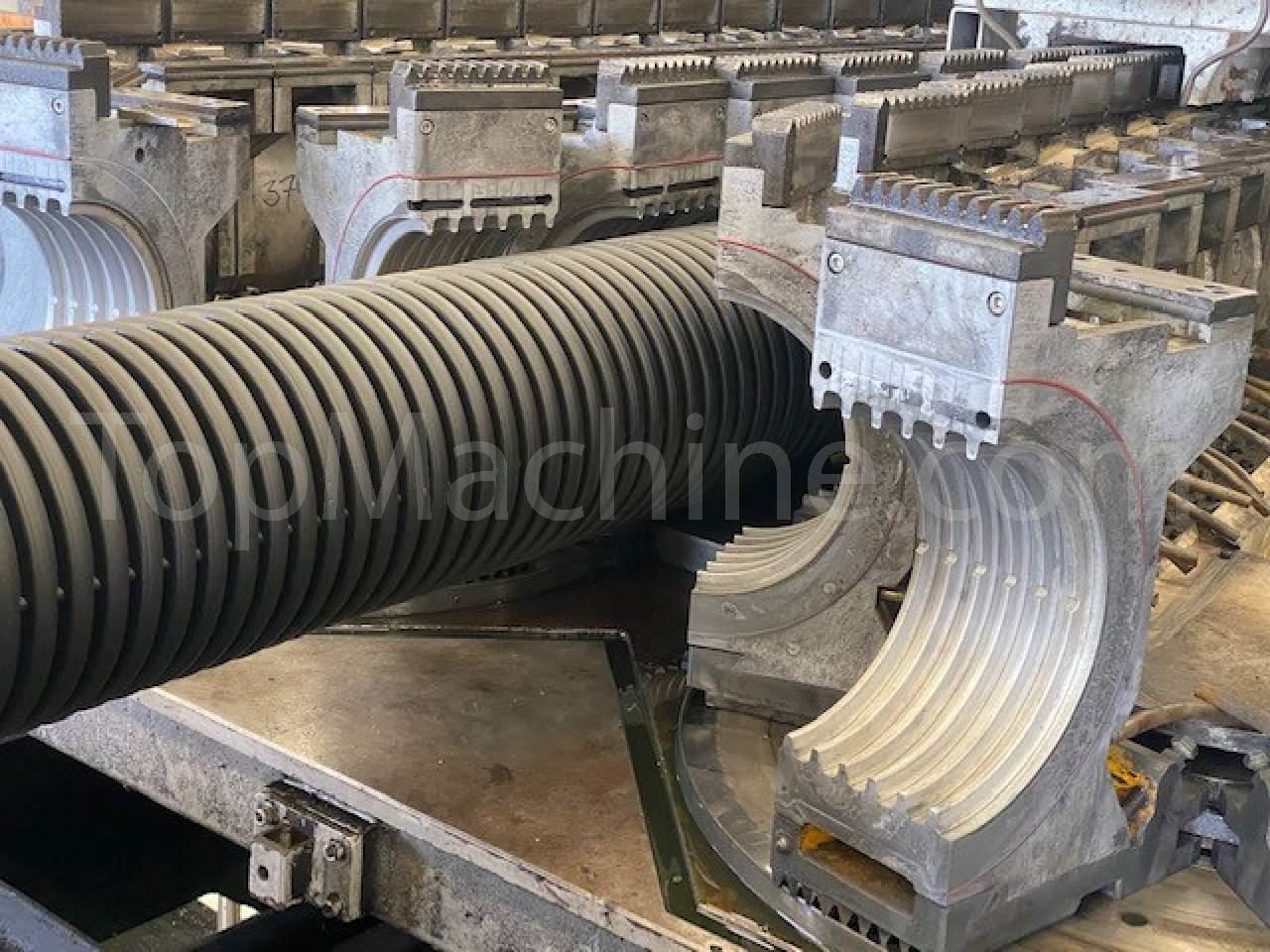 Used Dalian Sunlight SBZ500 Extrusão Corrugated pipe line 