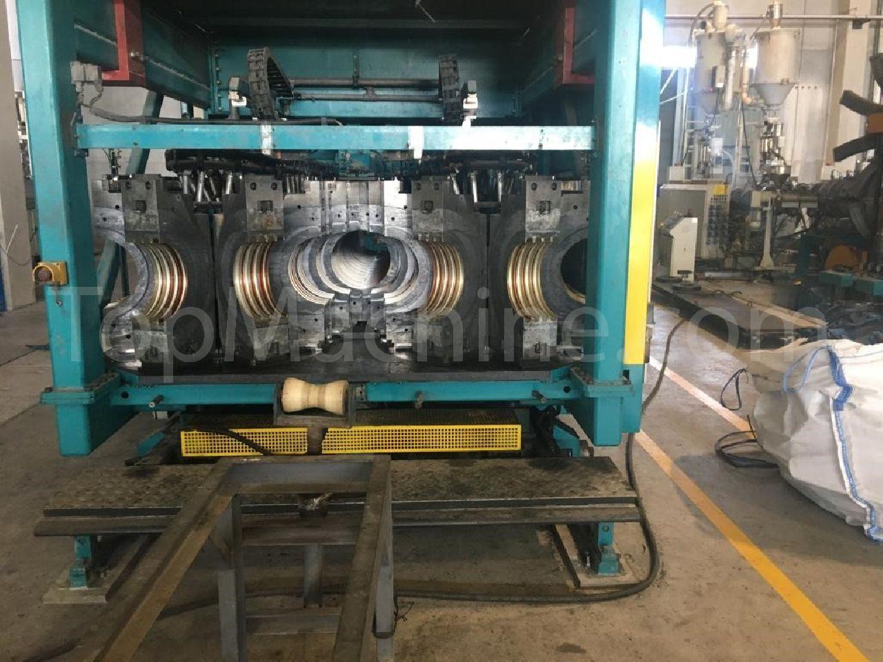 Used Drossbach HD 500 - 39 Extrusion Corrugated pipe line