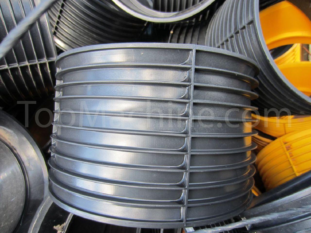 Used Mouds for PE corrugated pipes Injection Moulding Moulds