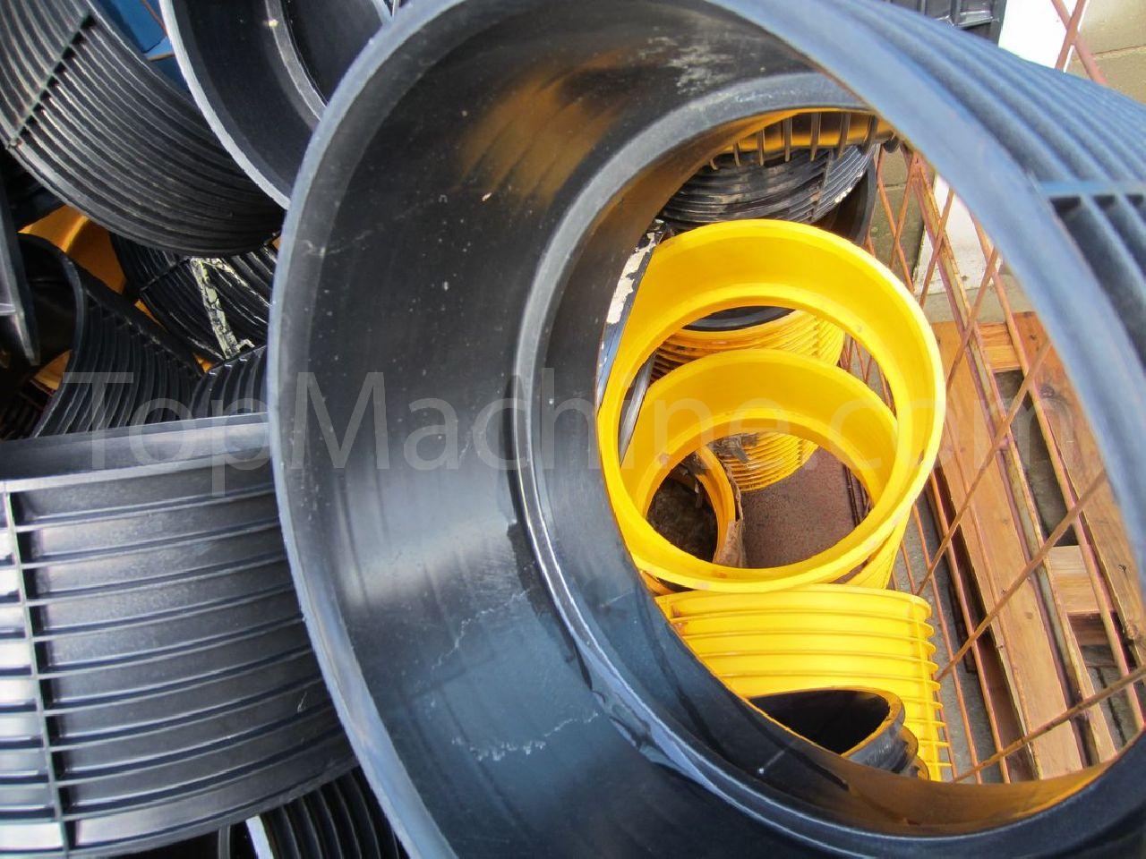 Used Mouds for PE corrugated pipes Injection Moulding Moulds