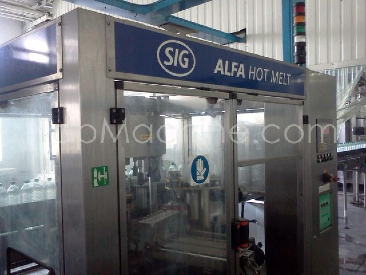 Used Sig Alfa Hot melt Getränkeindustrie Etikettiermaschine