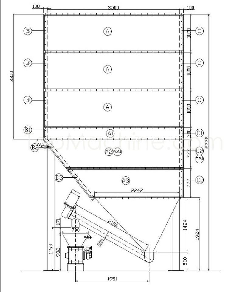 Used Silos 54 m3 Recyclingmaschinen Sonstige