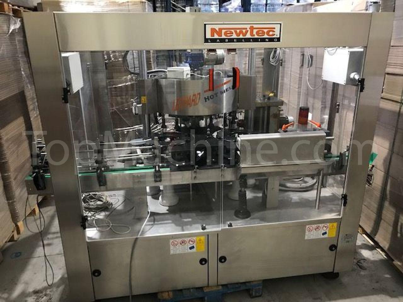 Used Newtec Leopard Hot Melt 720 Bibite e Liquidi Etichettatrice di bottiglie