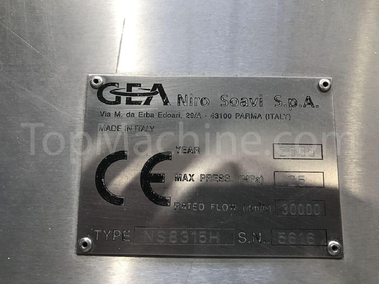 Used Gea Niro Soavi NS8315H Caseario e Succhi Omogeneizzatore