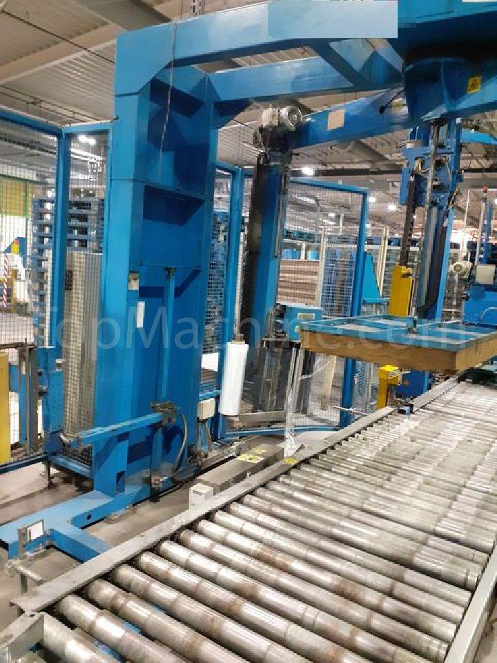 Used Robopac SCPS Beverages & Liquids Palletizer & Pallet wrapper