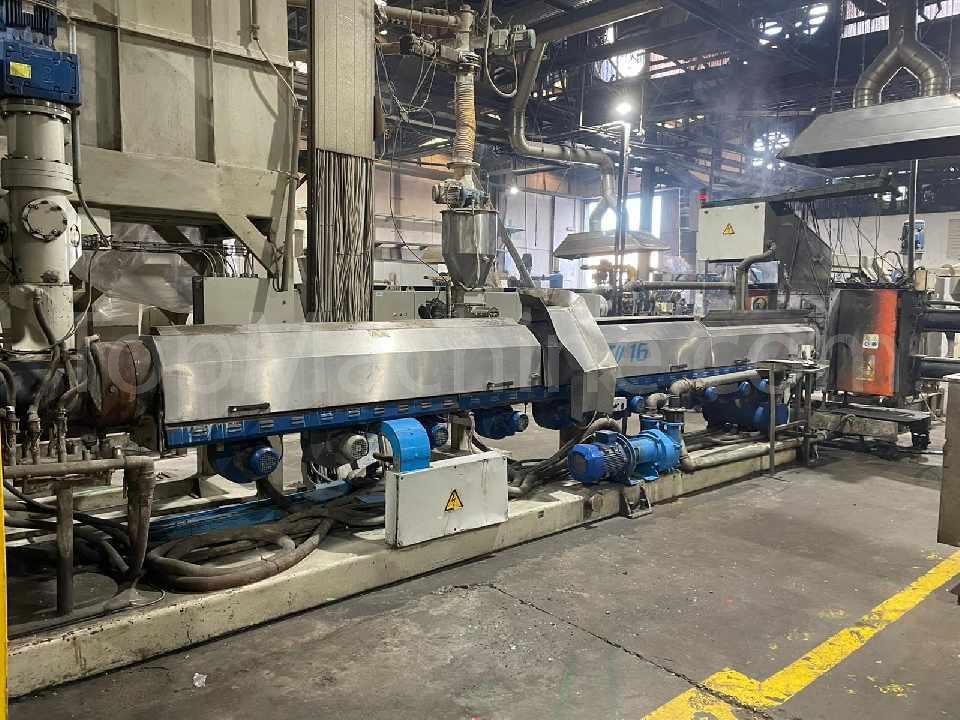 Used Gamma Meccanica GM 160 45D Recycling Repelletizing line