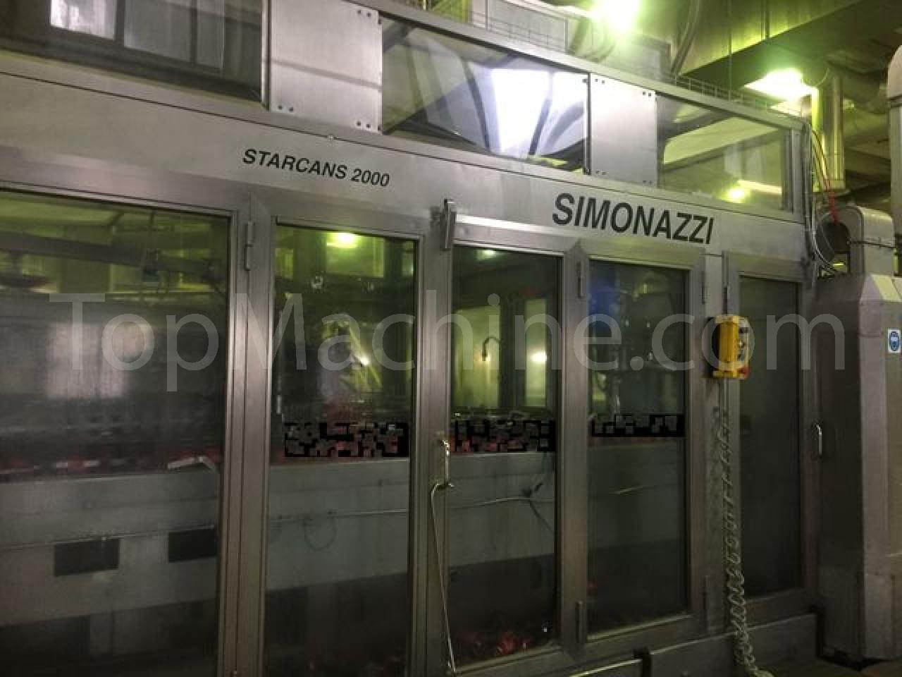 Used Simonazzi Starcans 2000 饮料 罐装生产线