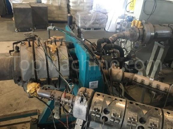 Used Drossbach HD 250 - 38  Corrugated pipe line