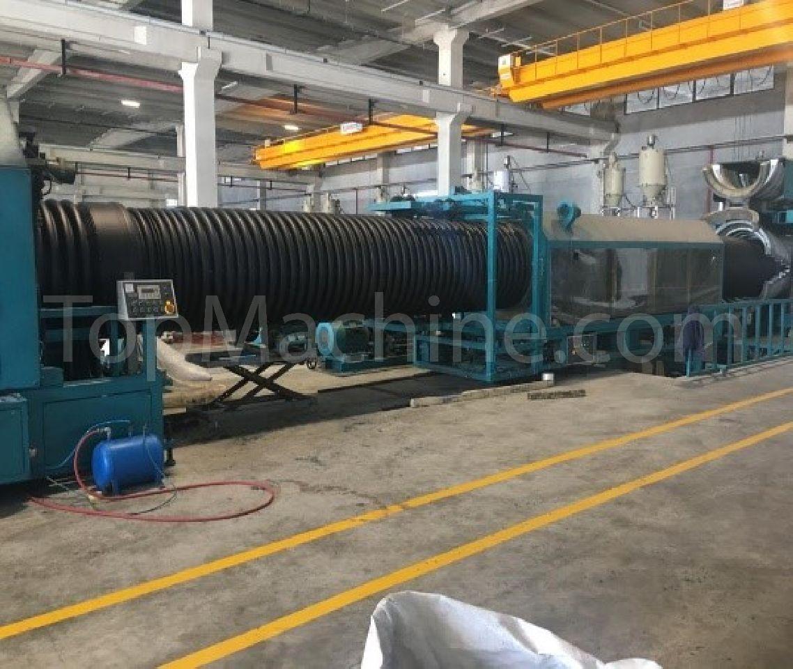 Used Jwell JWS-120 Extrusion Corrugated pipe line
