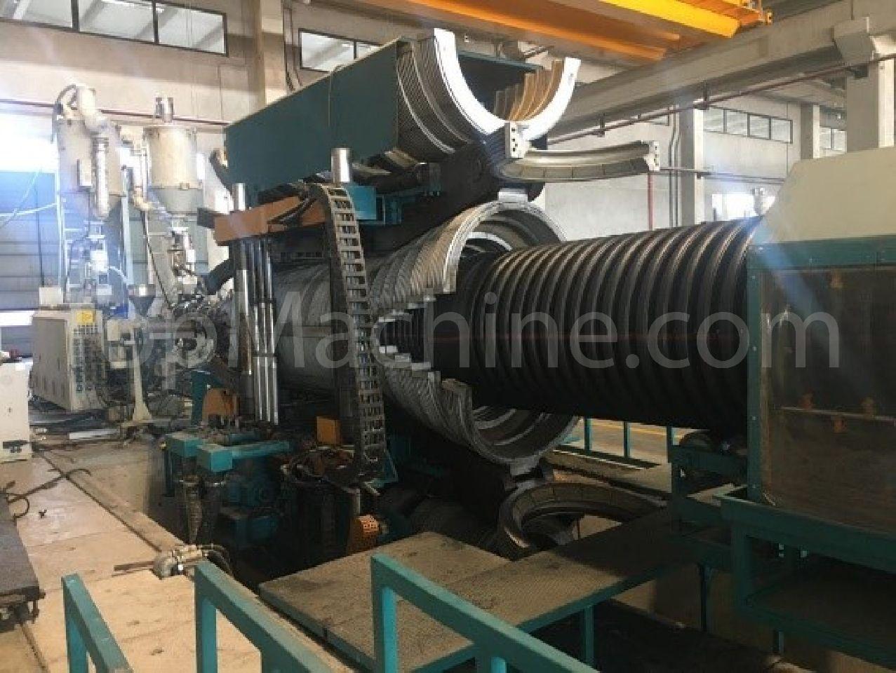 Used Jwell JWS-120 Extrusion Corrugated pipe line