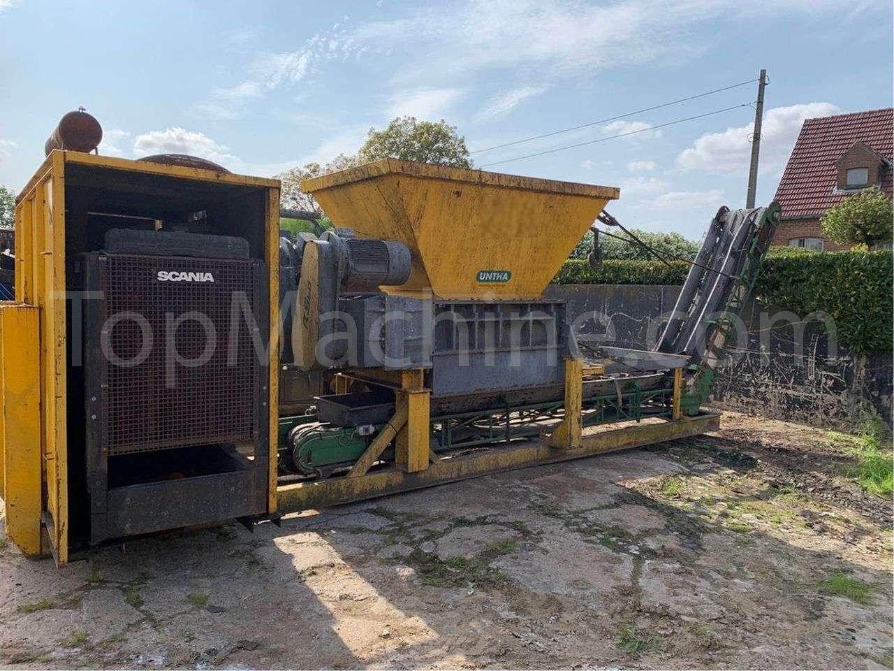 Used Untha RS 60-4 Recycling Shredders