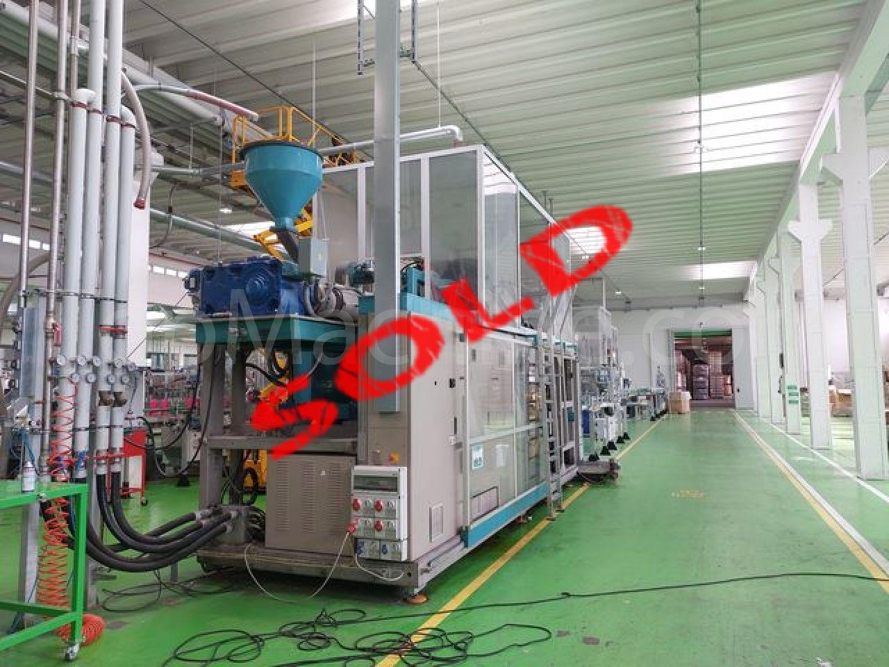 Used Techne System Twin 4000 T-660 Bottles, PET Preforms & Closures Extrusion Blow Molding