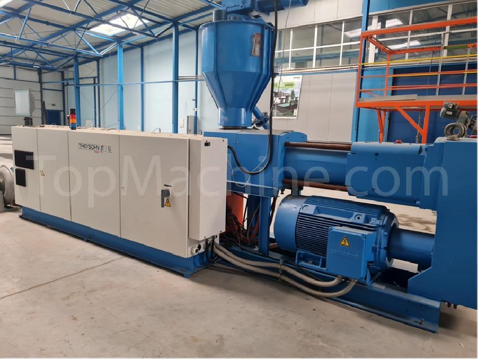 Used Theysohn XTR 122 WPC PVC  Línea de compuestos